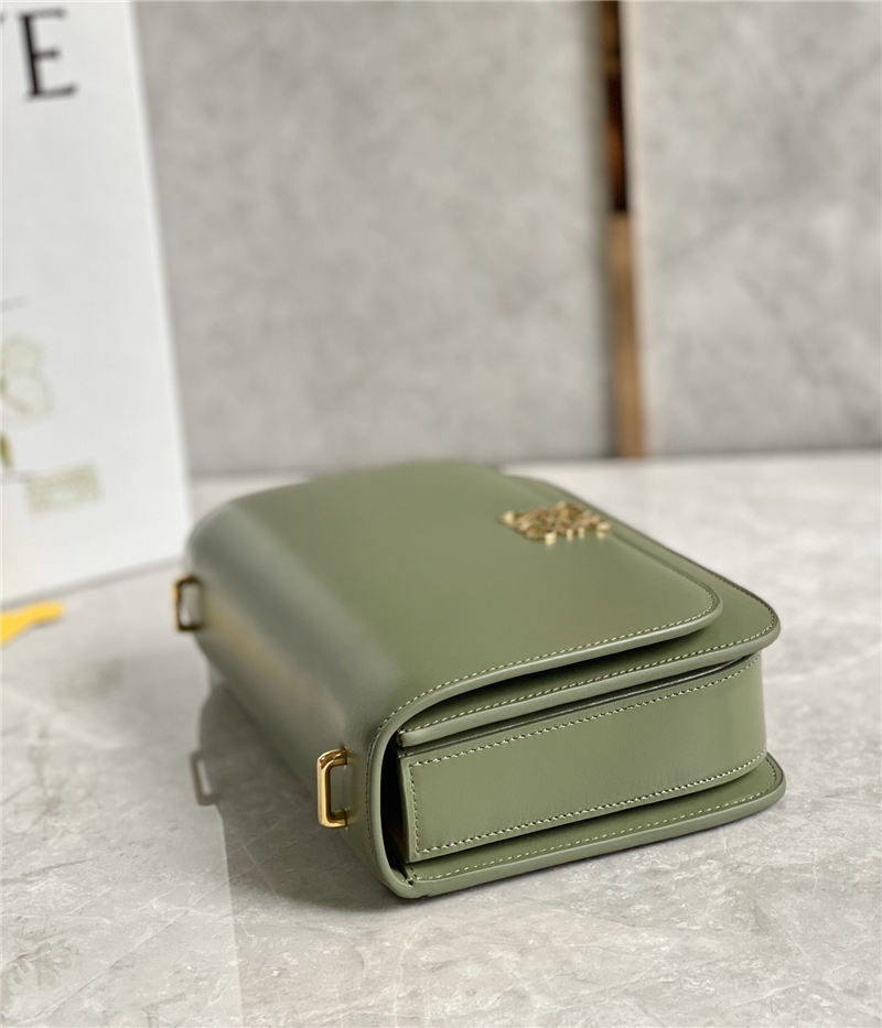 Goya bag in silk calfskin Green High