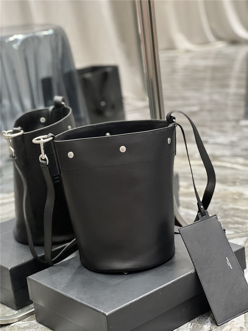 RIVE GAUCHE BUCKET BAG IN LEATHER High