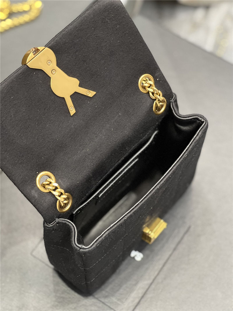 JAMIE MINI CHAIN BAG "CARRÉ RIVE GAUCHE" IN JERSEY High