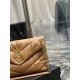 LOULOU PUFFER MEDIUM BAG IN QUILTED LAMBSKIN Gold-Tone Caramel High