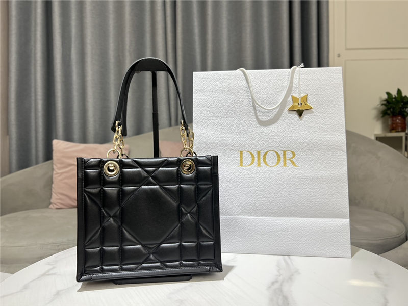 SMALL DIOR ESSENTIAL TOTE BAG Archicannage Calfskin High