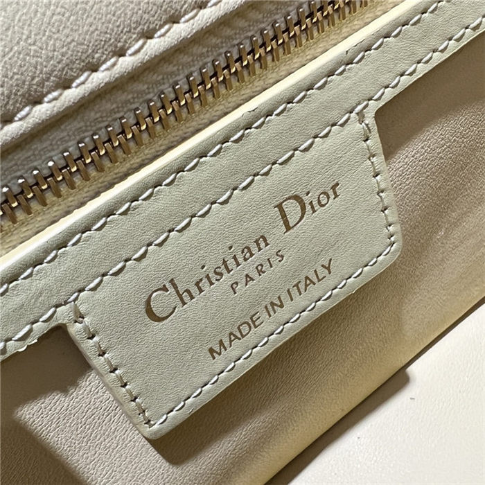 SMALL Dior CARO BAG Quilted Macrocannage Calfskin Yellow High