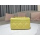 SMALL Dior CARO BAG Quilted Macrocannage Calfskin Yellow High