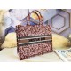 LARGE Dior BOOK TOTE Brocart Embroidery High