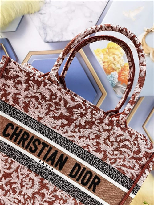 MEDIUM Dior BOOK TOTE Brocart Embroidery High