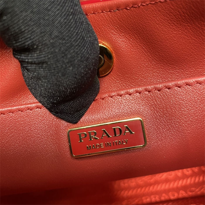 Prada Cleo patent leather bag 1BC169 Cherry Red High