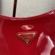 Prada Cleo patent leather bag 1BC169 Cherry Red High