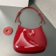 Prada Cleo patent leather bag 1BC169 Cherry Red High