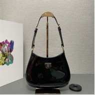 Prada Cleo patent leather bag 1BC169 Black High