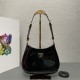 Prada Cleo patent leather bag 1BC169 Black High