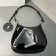 Prada Cleo patent leather bag 1BC169 Black High