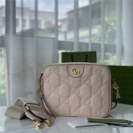 GG Matelassé leather small bag 702234 Beige Pink High