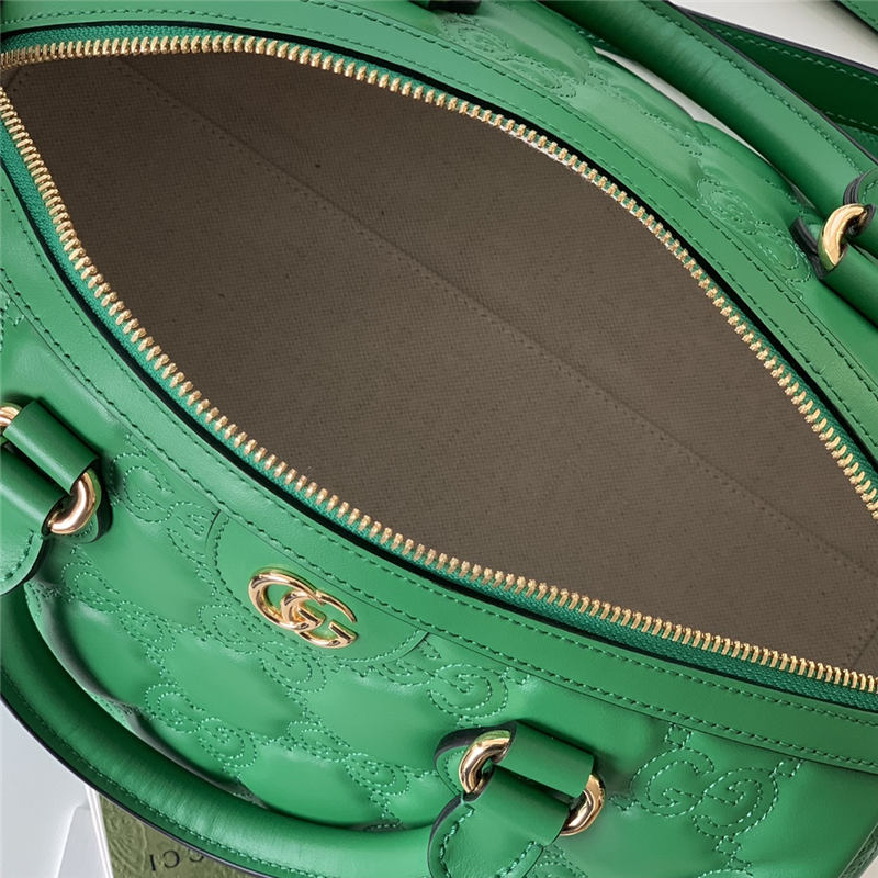 GG Matelassé leather medium bag 702242 Green High