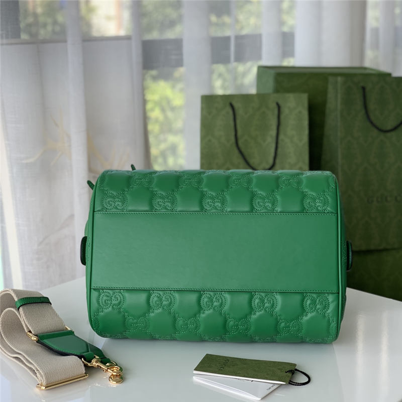 GG Matelassé leather medium bag 702242 Green High