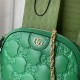 GG Matelassé leather small bag 702229 Green High