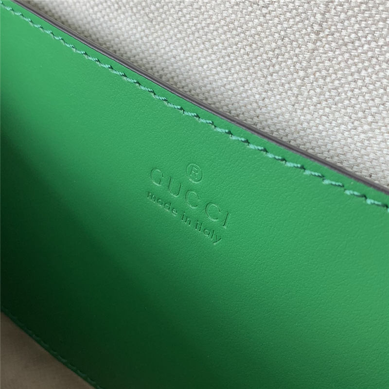 GG Matelassé leather small bag 702229 Green High