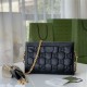 GG Matelassé leather small bag 702200 Black High