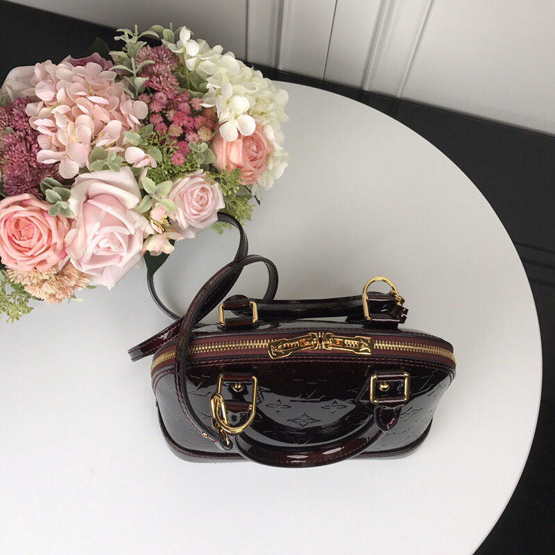 Louis Vuitton Alma BB Bag M91606 Burgundy High