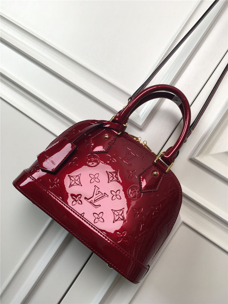 Louis Vuitton Alma BB Bag M91606 Red-Dk High