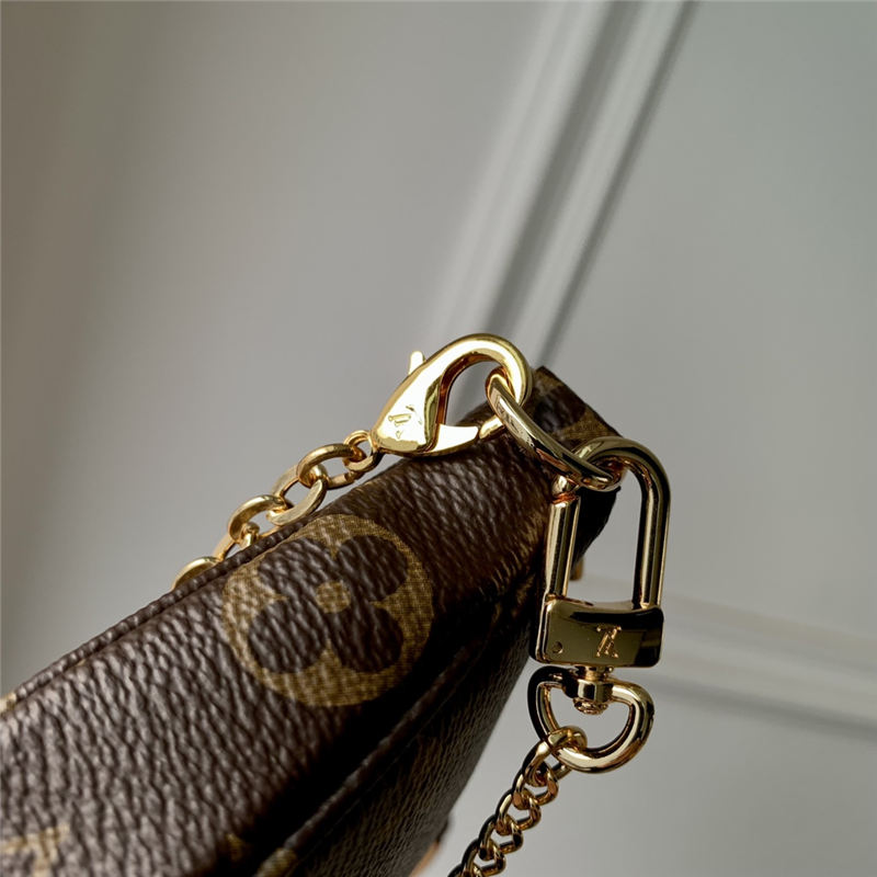 Louis Vuitton MINI POCHETTE ACCESSOIRES With Chain Monogram Canvas M82510 High