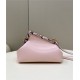 Fendi First Small Leather Bag with exotic details Pink High