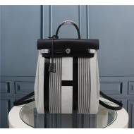 Hermes Herbag Backpack Canvas and Leather High