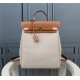 Hermes Herbag Backpack Canvas and Leather High