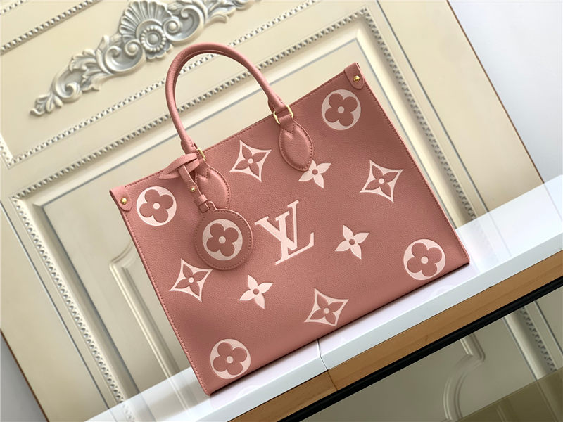 Louis Vuitton ONTHEGO MM Monogram Empreinte Pink M45495 High