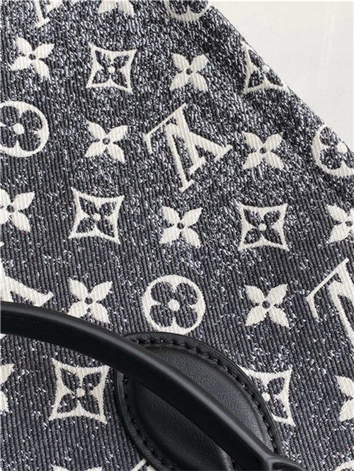 Louis Vuitton ONTHEGO MM Denim textile jacquard M46448 High