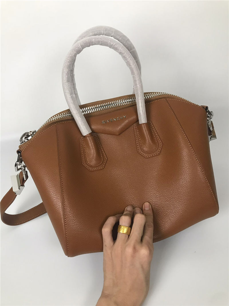 Givenchy MEDIUM ANTIGONA BAGE IN GRAINED LEATHER Brown High