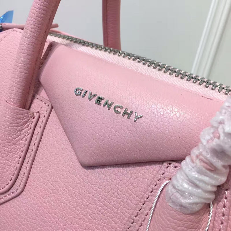 Givenchy MEDIUM ANTIGONA BAGE IN GRAINED LEATHER Pink High