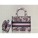 MEDIUM LADY D-LITE BAG Dior Jardin Botanique Embroidery High