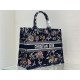 LARGE Dior BOOK TOTE Dior Jardin Botanique Embroidery Black High