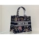 MEDIUM Dior BOOK TOTE Dior Jardin Botanique Embroidery Black High