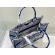 MEDIUM Dior BOOK TOTE Dior Jardin Botanique Embroidery Blue High