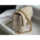 Chanel Mini Classic Flap Bag Tweed Beige High