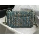 Chanel Mini Classic Flap Bag Tweed Green High