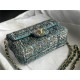 Chanel Mini Classic Flap Bag Tweed Green High