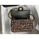 Chanel Mini Classic Flap Bag Tweed Colorful High