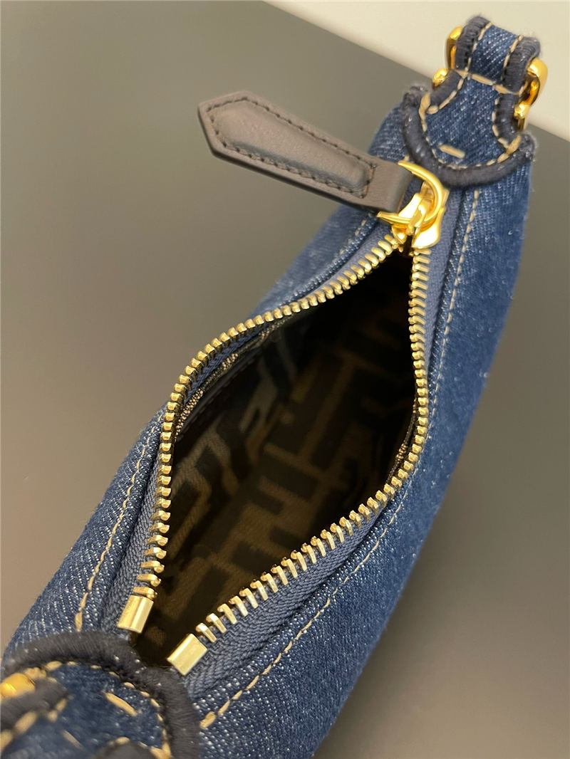 Fendigraphy Nano Denim Bag High