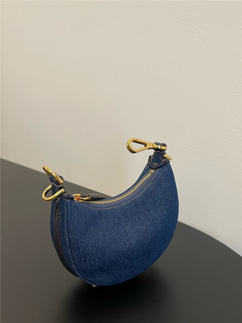 Fendigraphy Nano Denim Bag High