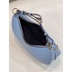 Fendigraphy Small Leather Bag Blue High