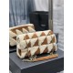 JAMIE MEDIUM CHAIN BAG "CARRÉ RIVE GAUCHE" IN SUEDE AND SHEARLING PATCHWORK High