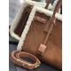 SAC DE JOUR SUPPLE MEDIUM IN SUEDE AND SHEARLING High