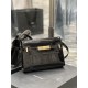 MANHATTAN SMALL SHOULDER BAG IN SILK SATIN AND LEATHER High