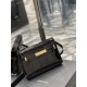 MANHATTAN SMALL SHOULDER BAG IN SILK SATIN AND LEATHER High