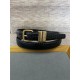 YSL HUBLOT LOOP BELT IN CROCODILE-EMBOSSED LEATHER 20MM Gold High