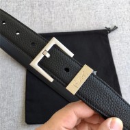 YSL BELT IN GRAINED LEATHER 30MM 2-1031 Silver High