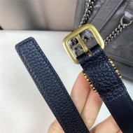 YSL HUBLOT LOOP BELT IN GRAINED LEATHER 20MM Gold High