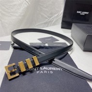 YSL BELT IN SMOOTH LEATHER 20MM 1-0510 Gold Black High